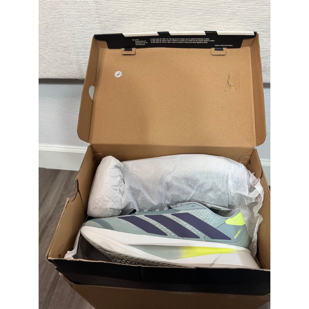 Adidas Duramo SL 2 M Mens Running Shoes Silver Dawn Lucid Lemon ID9290 Size 9